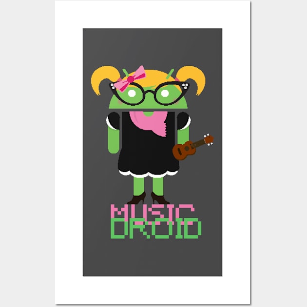 Android Music Girl Wall Art by AdiDsgn